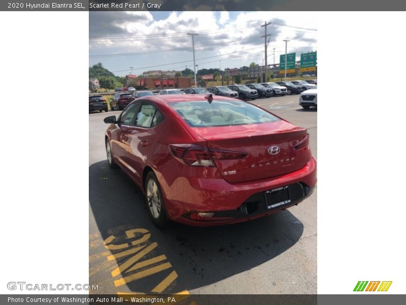 Scarlet Red Pearl / Gray 2020 Hyundai Elantra SEL