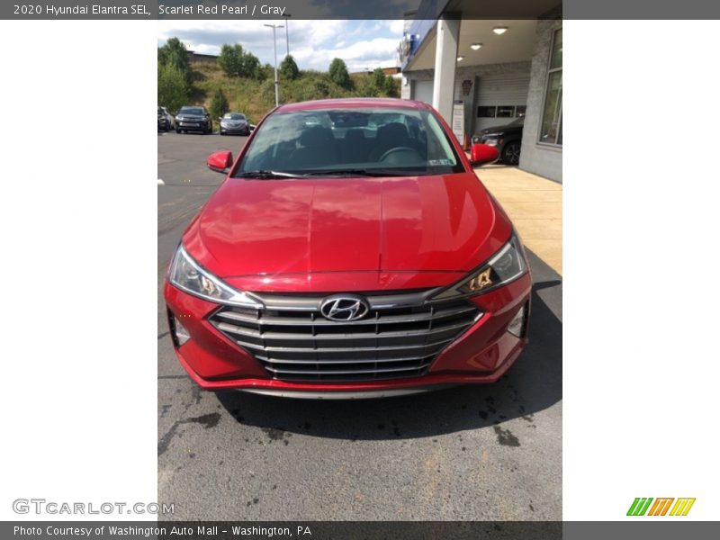 Scarlet Red Pearl / Gray 2020 Hyundai Elantra SEL