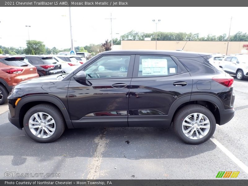 Mosaic Black Metallic / Jet Black 2021 Chevrolet TrailBlazer LS AWD
