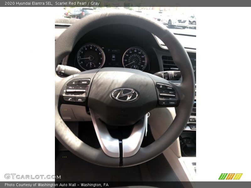 Scarlet Red Pearl / Gray 2020 Hyundai Elantra SEL