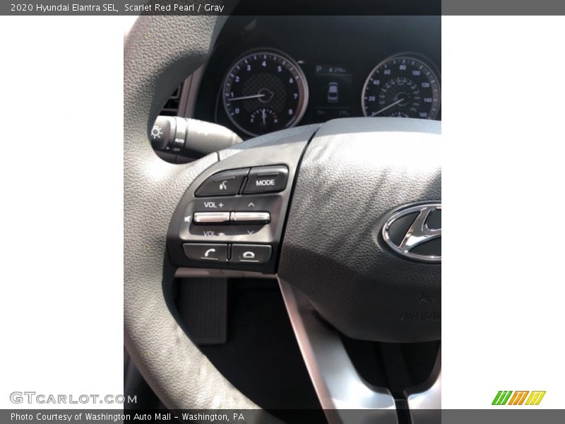 Scarlet Red Pearl / Gray 2020 Hyundai Elantra SEL