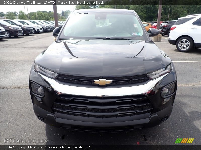 Mosaic Black Metallic / Jet Black 2021 Chevrolet TrailBlazer LS AWD