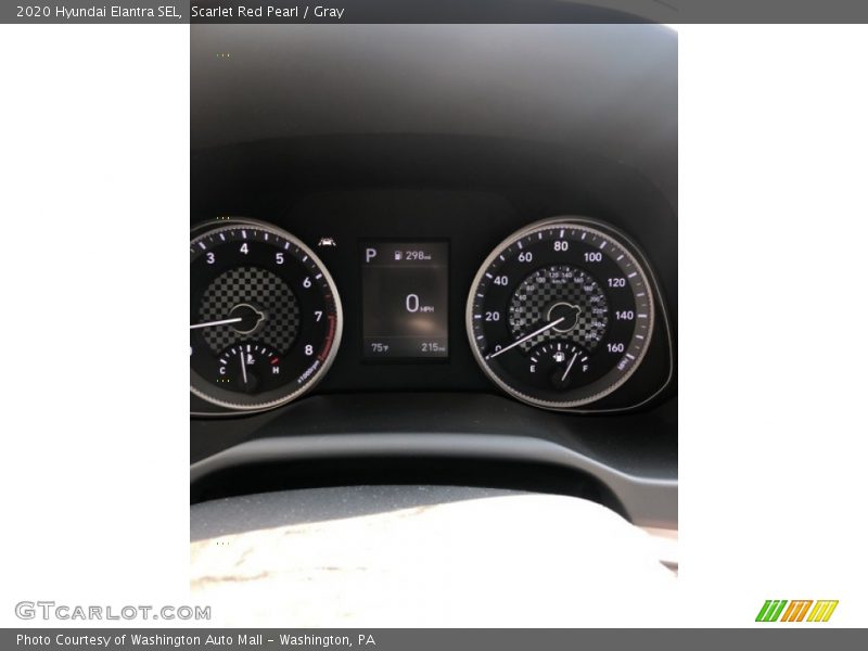 Scarlet Red Pearl / Gray 2020 Hyundai Elantra SEL