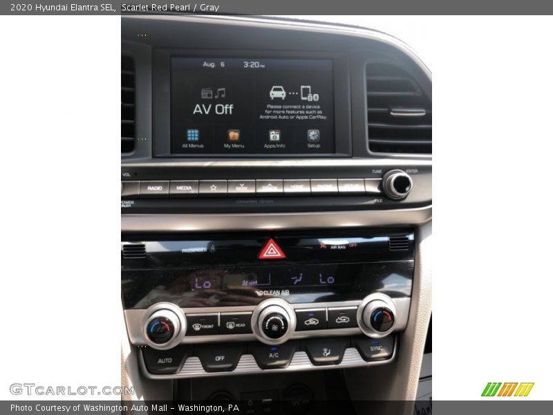 Scarlet Red Pearl / Gray 2020 Hyundai Elantra SEL