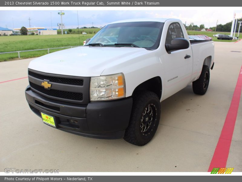 Summit White / Dark Titanium 2013 Chevrolet Silverado 1500 Work Truck Regular Cab