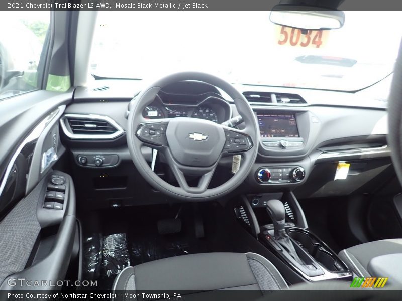 Mosaic Black Metallic / Jet Black 2021 Chevrolet TrailBlazer LS AWD