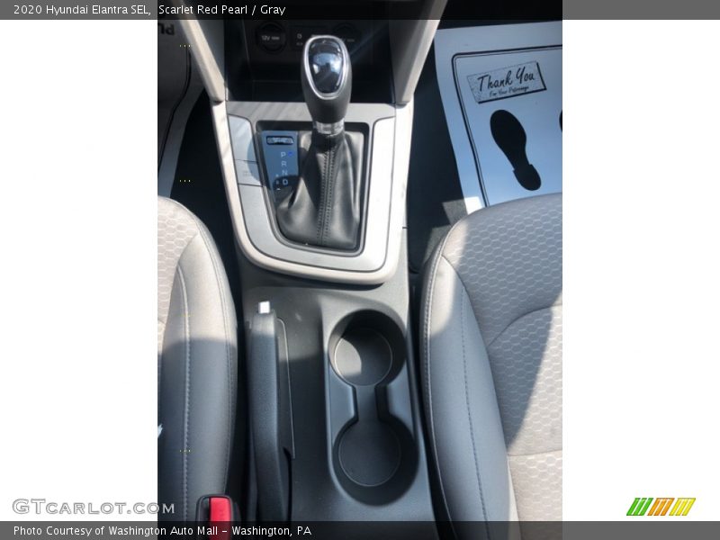 Scarlet Red Pearl / Gray 2020 Hyundai Elantra SEL