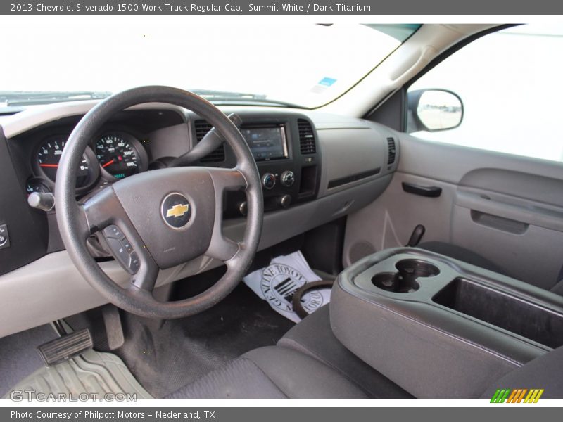Summit White / Dark Titanium 2013 Chevrolet Silverado 1500 Work Truck Regular Cab