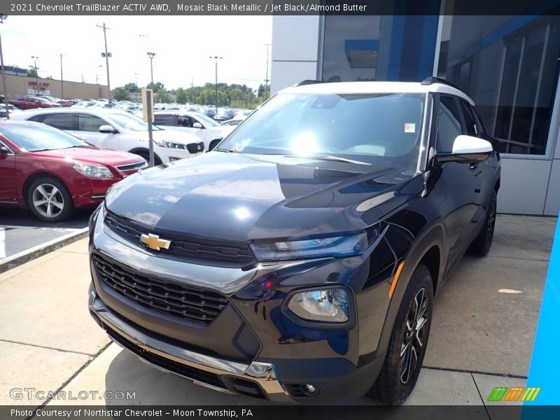 Mosaic Black Metallic / Jet Black/Almond Butter 2021 Chevrolet TrailBlazer ACTIV AWD