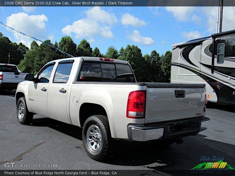 Silver Birch Metallic / Dark Titanium 2008 GMC Sierra 1500 SLE Crew Cab