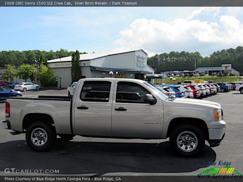 Silver Birch Metallic / Dark Titanium 2008 GMC Sierra 1500 SLE Crew Cab