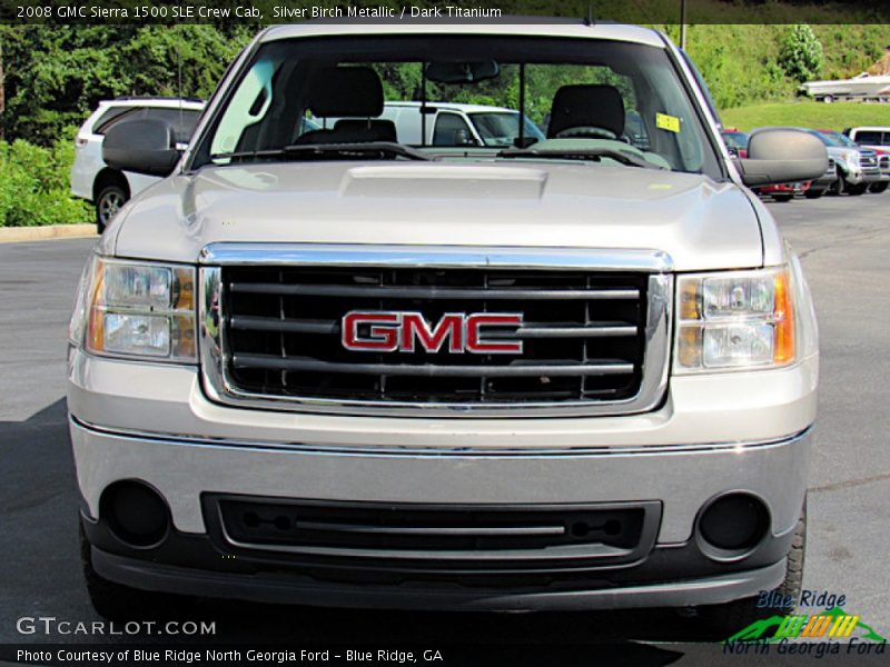 Silver Birch Metallic / Dark Titanium 2008 GMC Sierra 1500 SLE Crew Cab