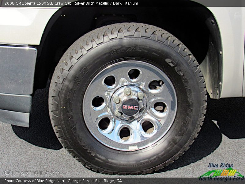 Silver Birch Metallic / Dark Titanium 2008 GMC Sierra 1500 SLE Crew Cab