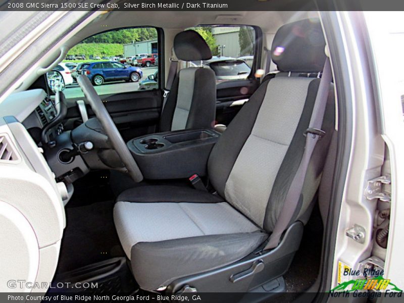 Silver Birch Metallic / Dark Titanium 2008 GMC Sierra 1500 SLE Crew Cab