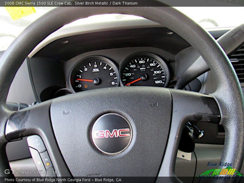 Silver Birch Metallic / Dark Titanium 2008 GMC Sierra 1500 SLE Crew Cab
