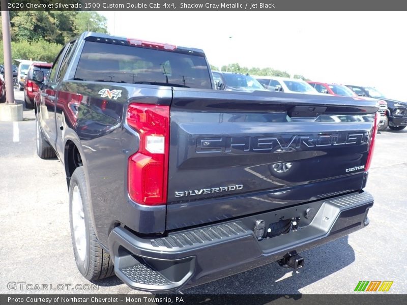 Shadow Gray Metallic / Jet Black 2020 Chevrolet Silverado 1500 Custom Double Cab 4x4