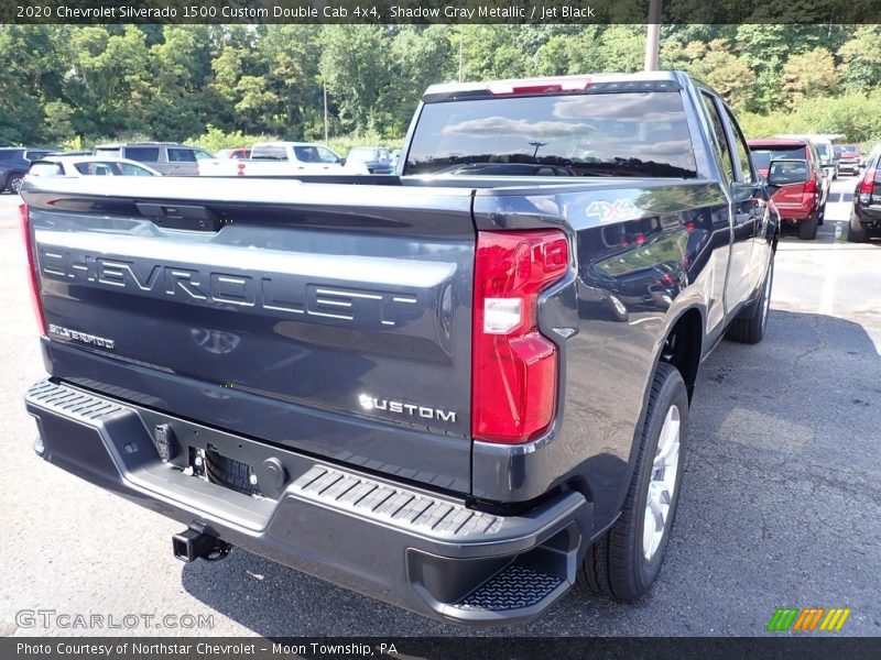 Shadow Gray Metallic / Jet Black 2020 Chevrolet Silverado 1500 Custom Double Cab 4x4