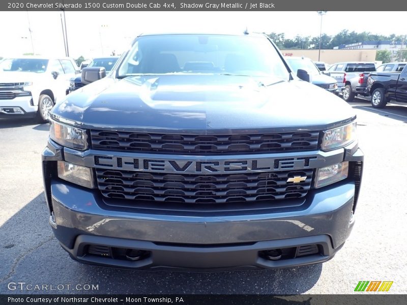 Shadow Gray Metallic / Jet Black 2020 Chevrolet Silverado 1500 Custom Double Cab 4x4