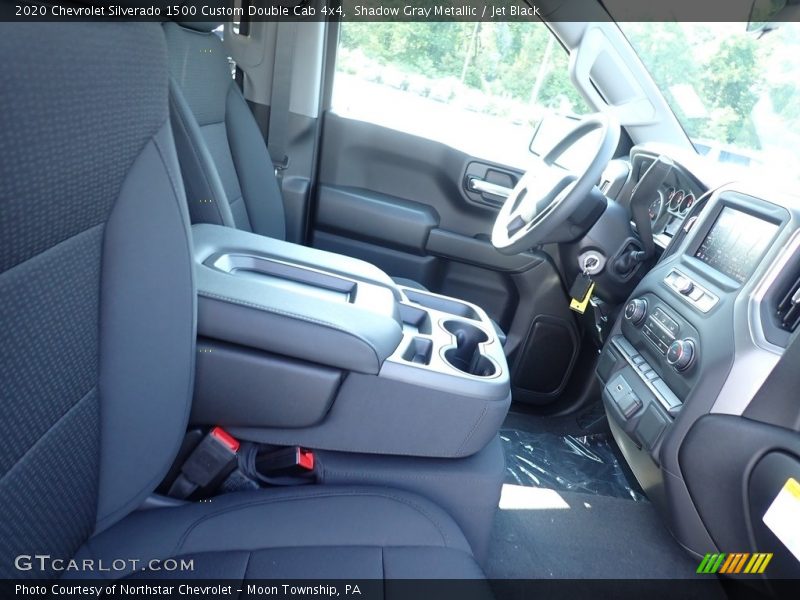 Shadow Gray Metallic / Jet Black 2020 Chevrolet Silverado 1500 Custom Double Cab 4x4