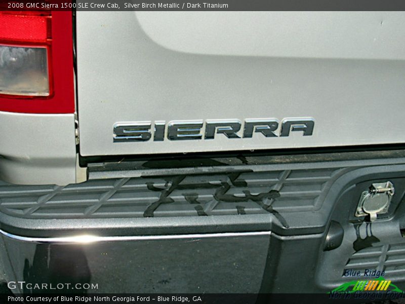 Silver Birch Metallic / Dark Titanium 2008 GMC Sierra 1500 SLE Crew Cab
