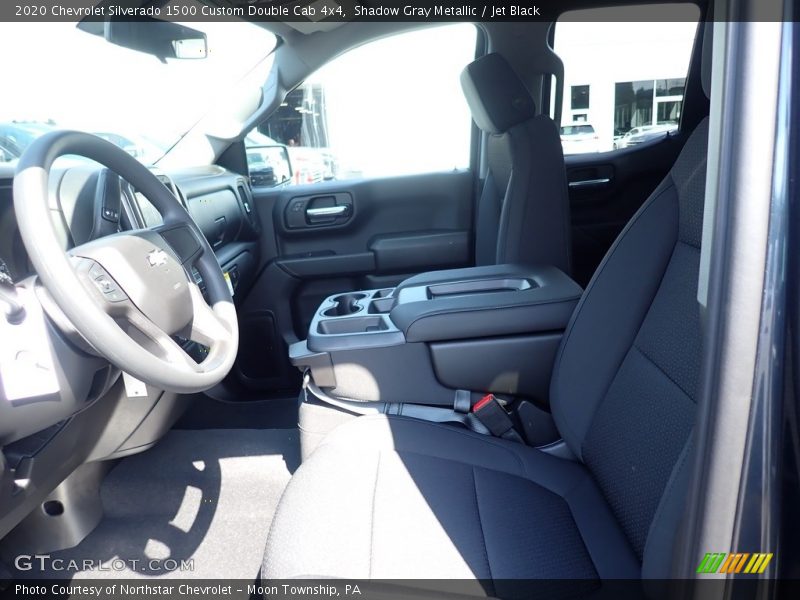 Shadow Gray Metallic / Jet Black 2020 Chevrolet Silverado 1500 Custom Double Cab 4x4
