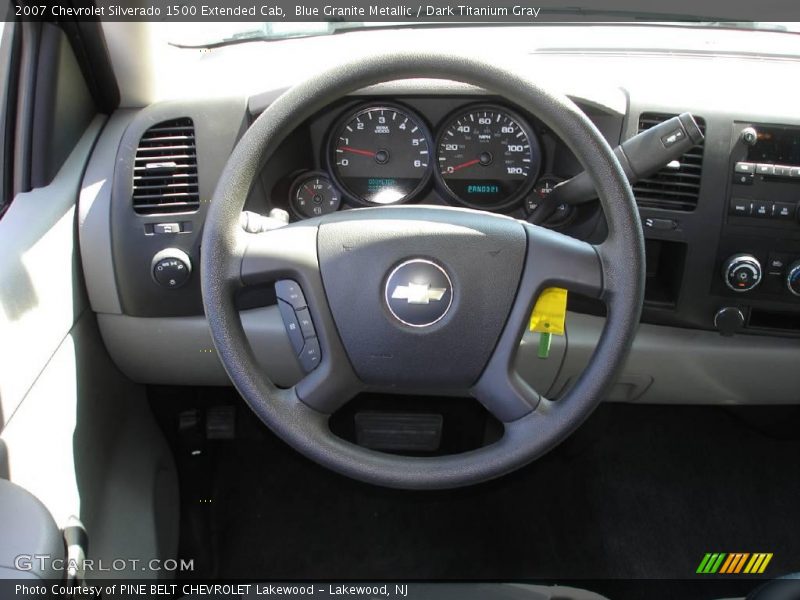 Blue Granite Metallic / Dark Titanium Gray 2007 Chevrolet Silverado 1500 Extended Cab