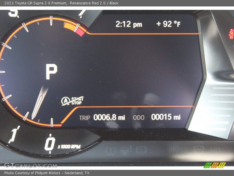  2021 GR Supra 3.0 Premium 3.0 Premium Gauges