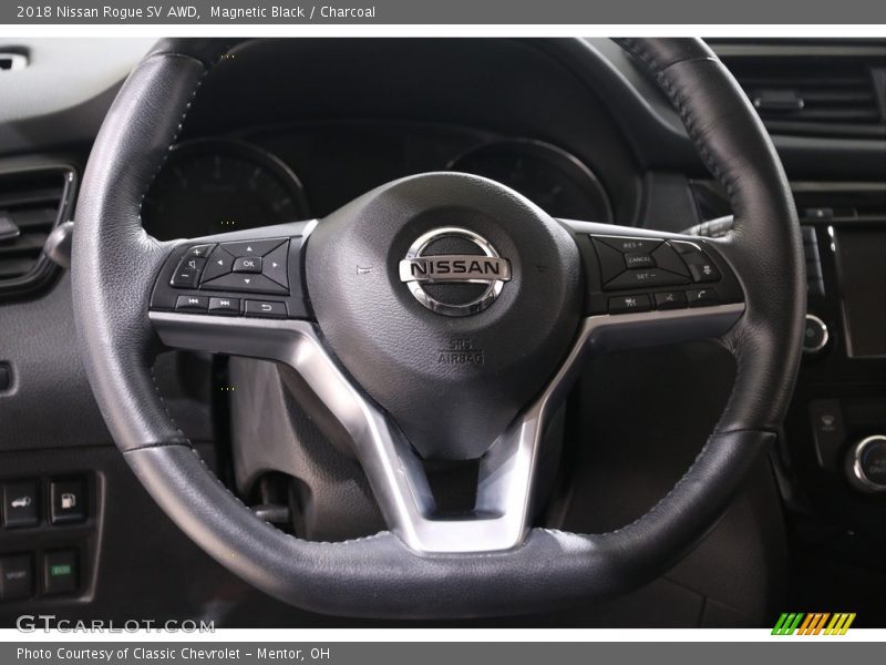 Magnetic Black / Charcoal 2018 Nissan Rogue SV AWD