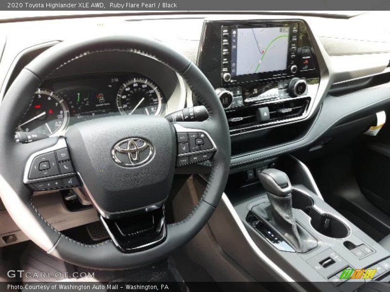 Ruby Flare Pearl / Black 2020 Toyota Highlander XLE AWD
