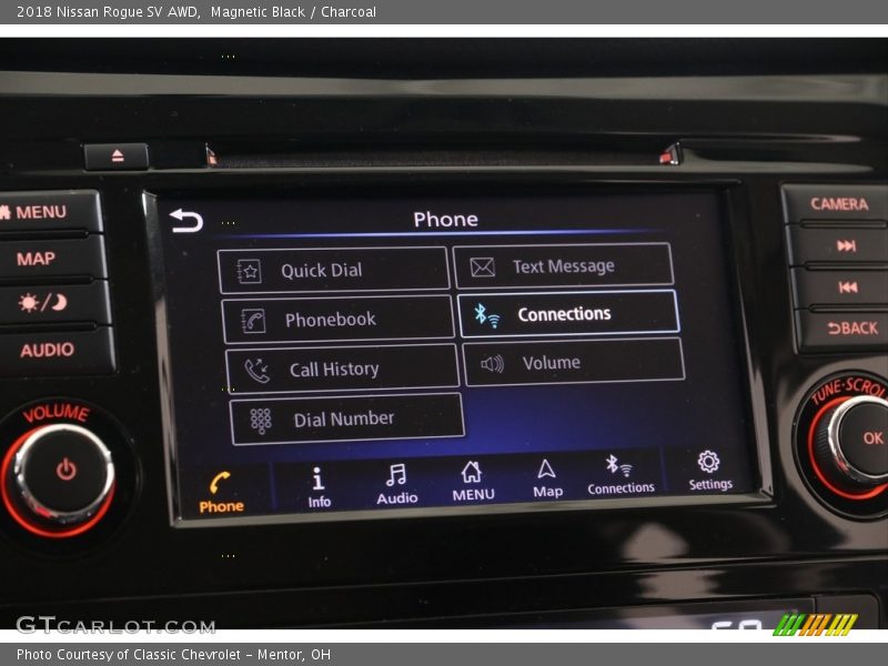 Magnetic Black / Charcoal 2018 Nissan Rogue SV AWD