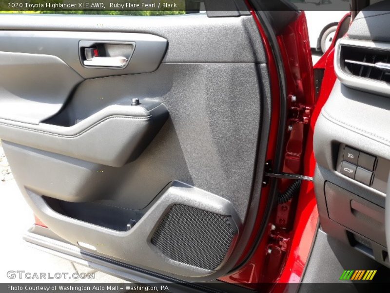 Ruby Flare Pearl / Black 2020 Toyota Highlander XLE AWD