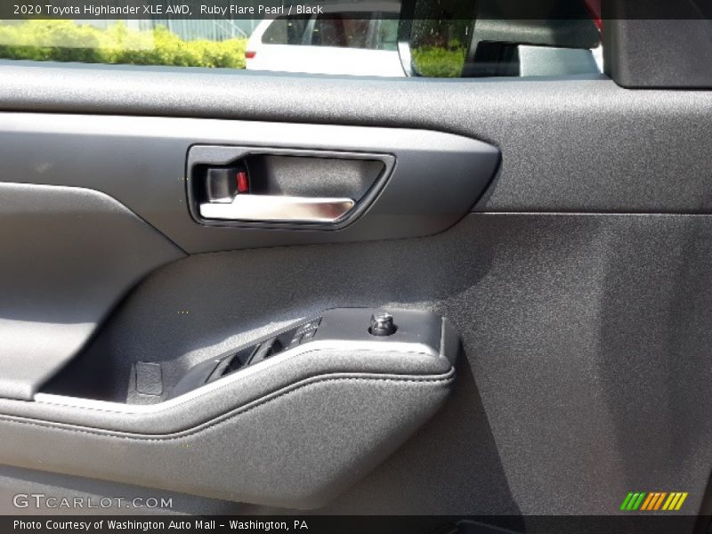 Ruby Flare Pearl / Black 2020 Toyota Highlander XLE AWD