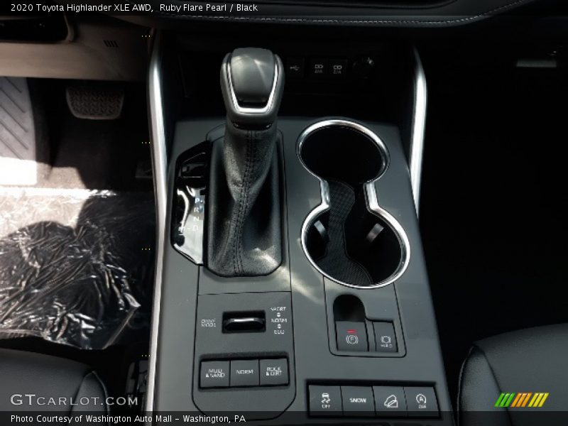 Ruby Flare Pearl / Black 2020 Toyota Highlander XLE AWD