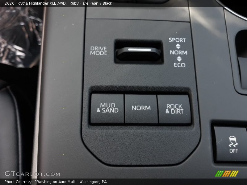 Ruby Flare Pearl / Black 2020 Toyota Highlander XLE AWD