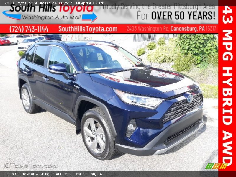 Blueprint / Black 2020 Toyota RAV4 Limited AWD Hybrid