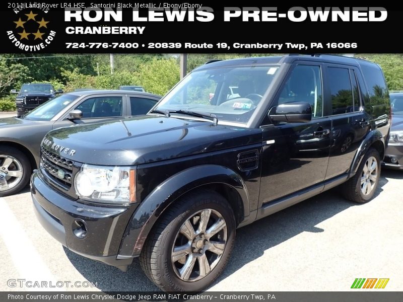 Santorini Black Metallic / Ebony/Ebony 2011 Land Rover LR4 HSE