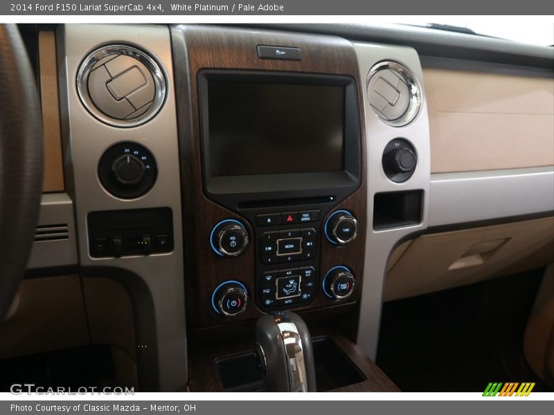 White Platinum / Pale Adobe 2014 Ford F150 Lariat SuperCab 4x4