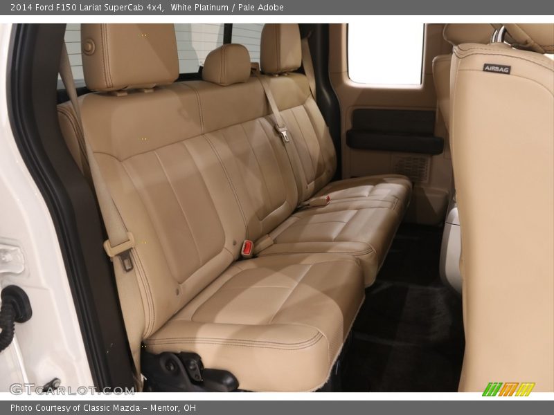 White Platinum / Pale Adobe 2014 Ford F150 Lariat SuperCab 4x4