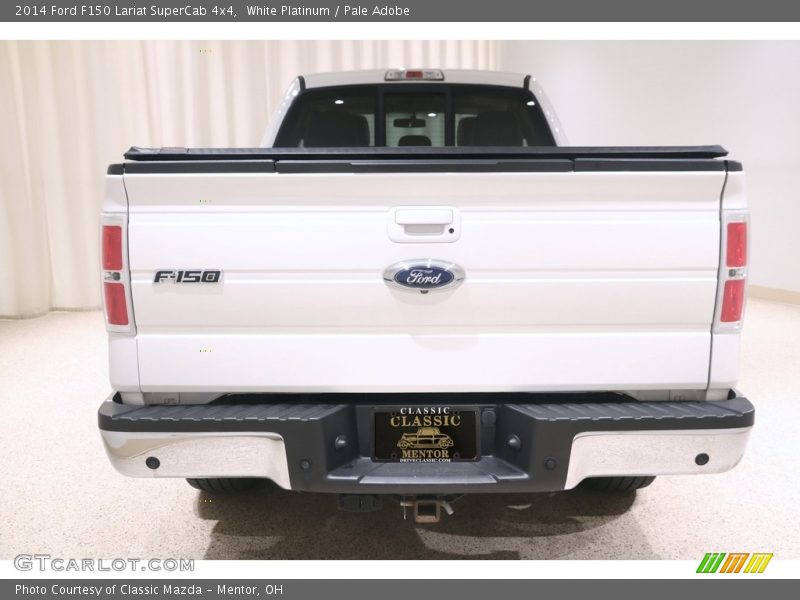 White Platinum / Pale Adobe 2014 Ford F150 Lariat SuperCab 4x4