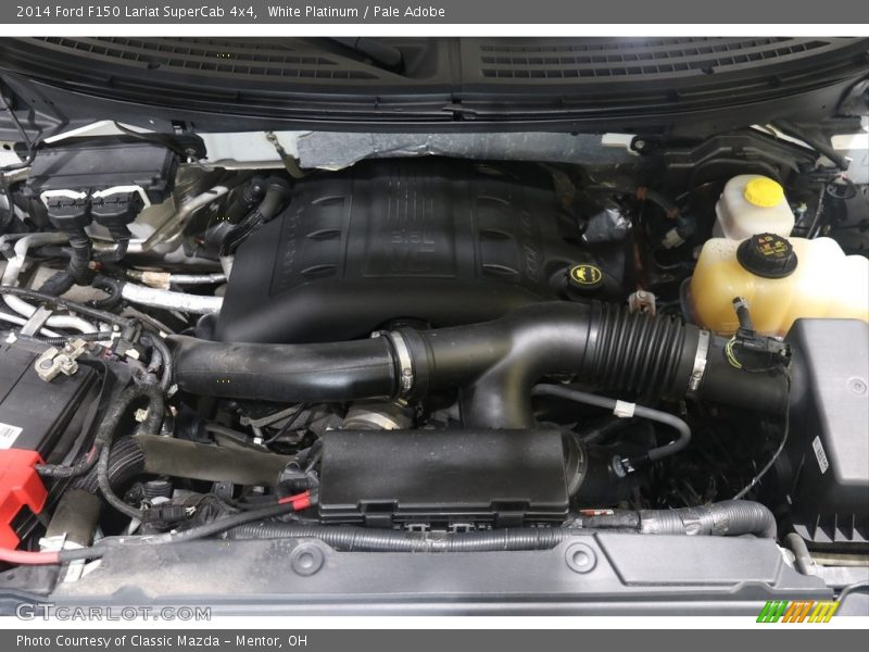 White Platinum / Pale Adobe 2014 Ford F150 Lariat SuperCab 4x4
