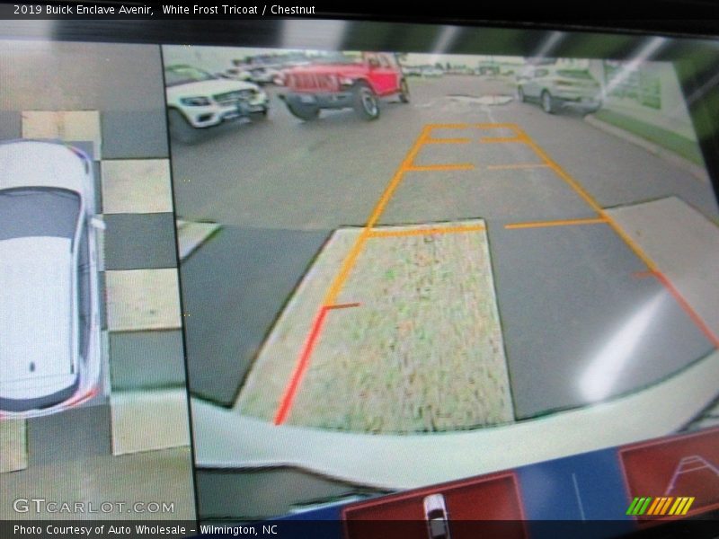 White Frost Tricoat / Chestnut 2019 Buick Enclave Avenir
