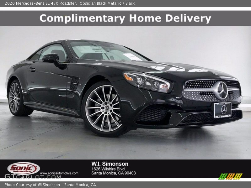 Obsidian Black Metallic / Black 2020 Mercedes-Benz SL 450 Roadster