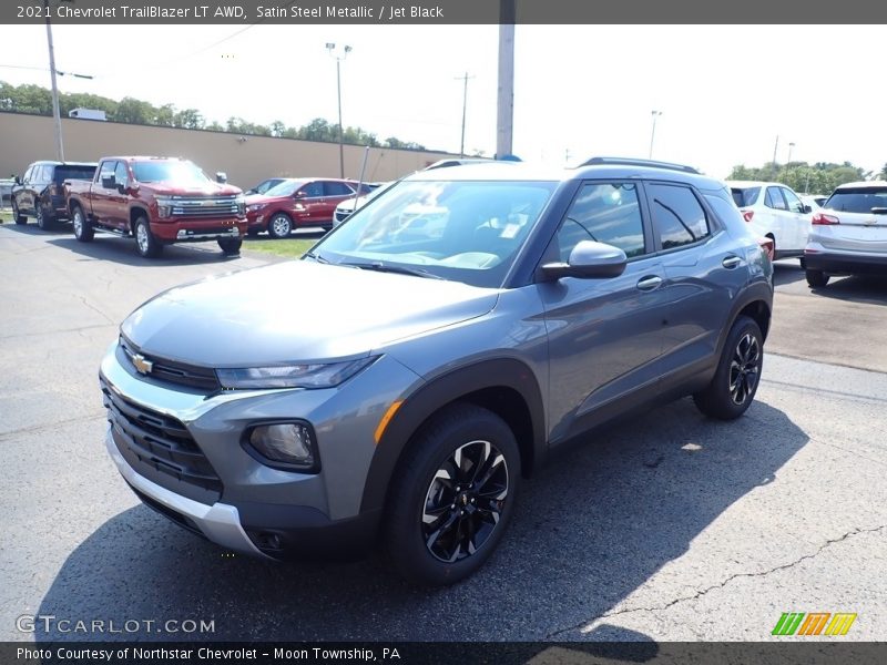 Satin Steel Metallic / Jet Black 2021 Chevrolet TrailBlazer LT AWD