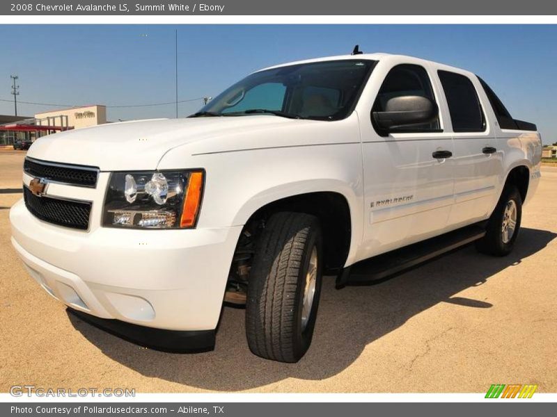 Summit White / Ebony 2008 Chevrolet Avalanche LS