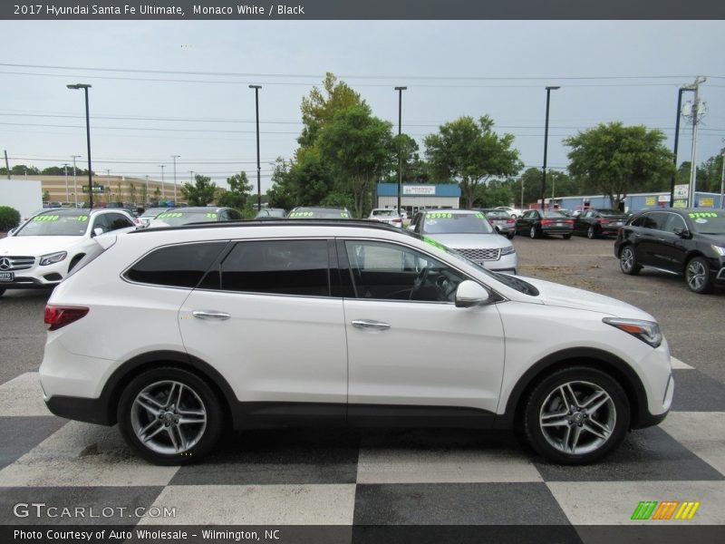 Monaco White / Black 2017 Hyundai Santa Fe Ultimate