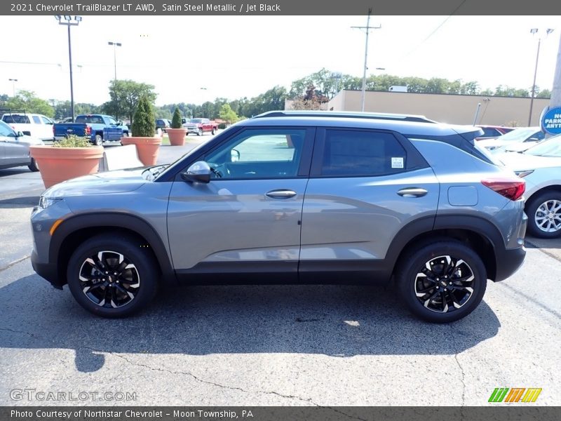 Satin Steel Metallic / Jet Black 2021 Chevrolet TrailBlazer LT AWD
