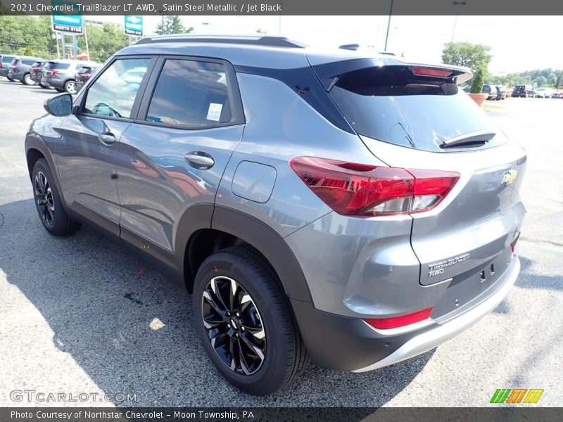 Satin Steel Metallic / Jet Black 2021 Chevrolet TrailBlazer LT AWD