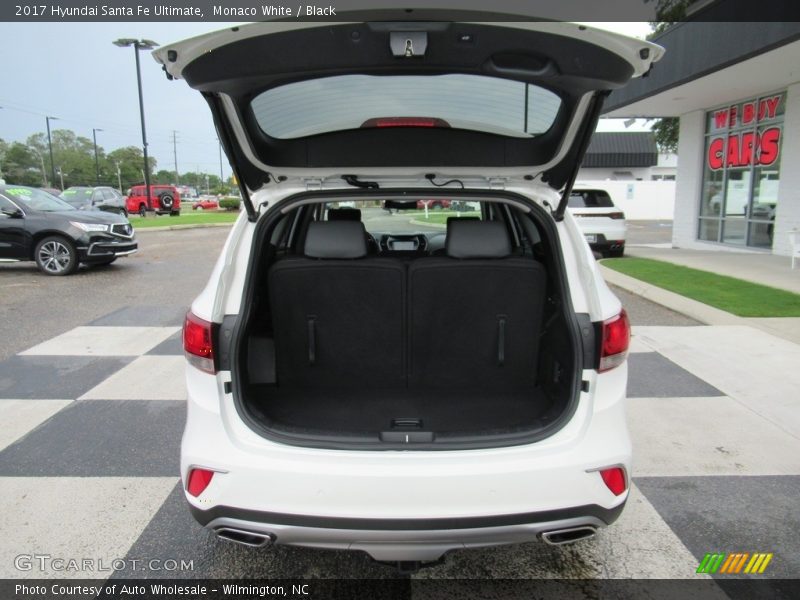 Monaco White / Black 2017 Hyundai Santa Fe Ultimate