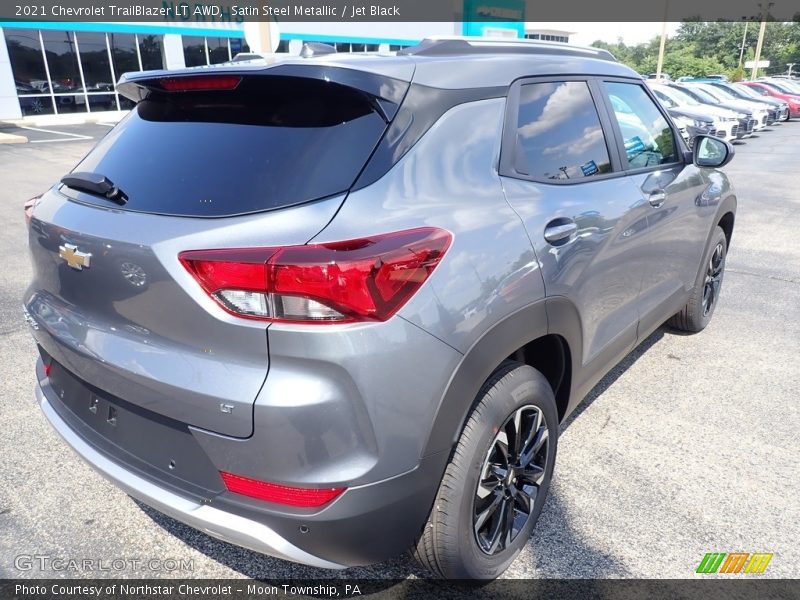 Satin Steel Metallic / Jet Black 2021 Chevrolet TrailBlazer LT AWD