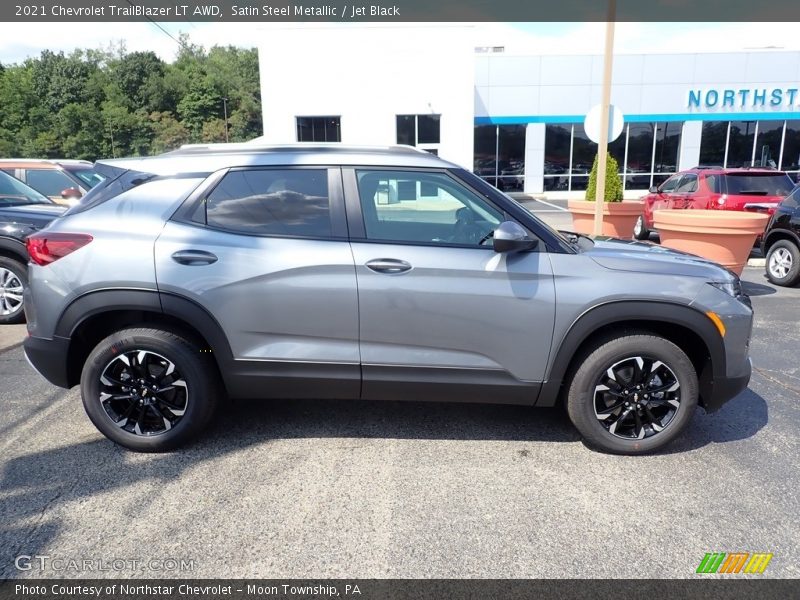 Satin Steel Metallic / Jet Black 2021 Chevrolet TrailBlazer LT AWD